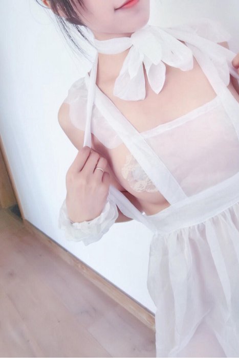[布丁大法]ID0048 白色透明纱衣--性感提示：制服娇